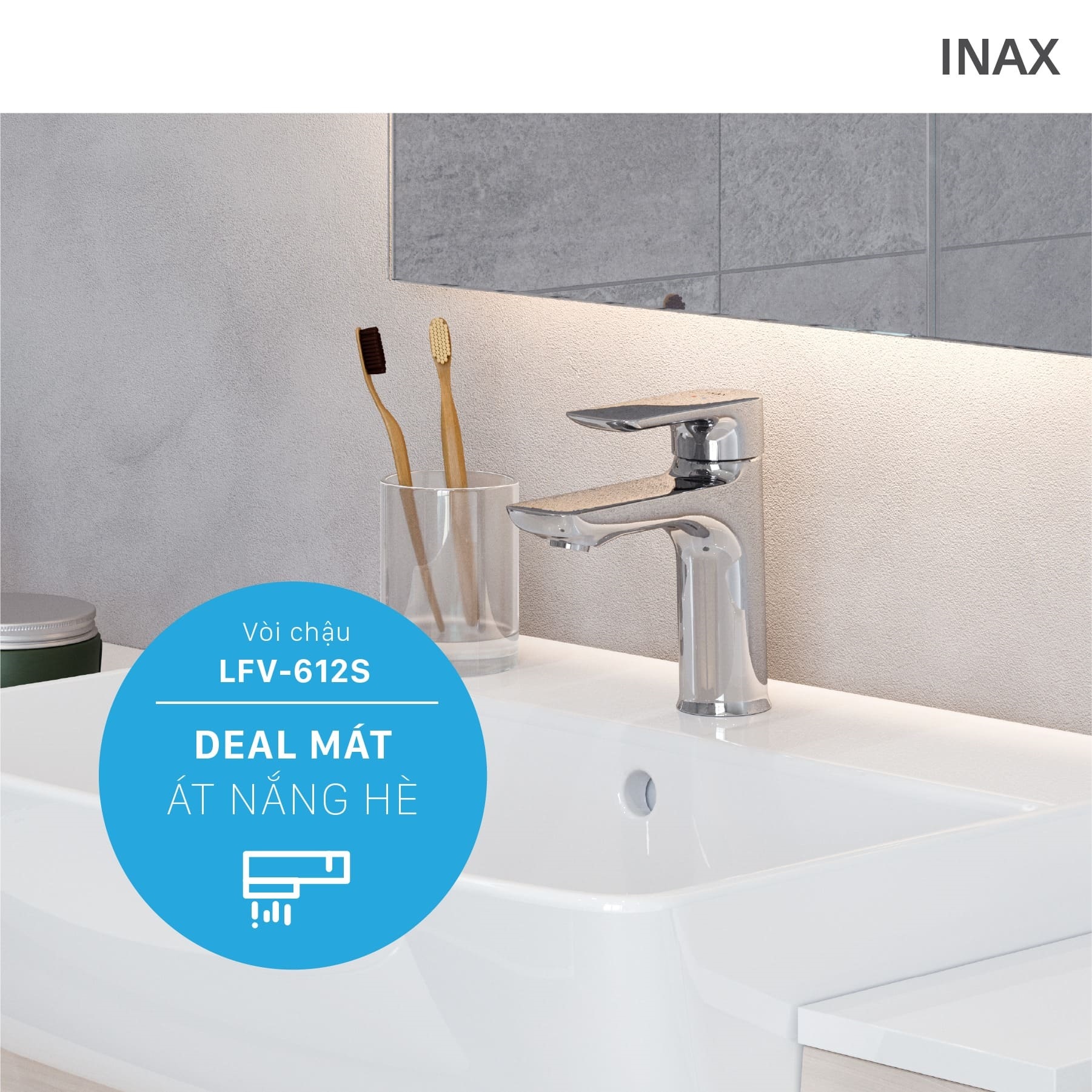 Ưu điểm nổi bật của vòi chậu Inax