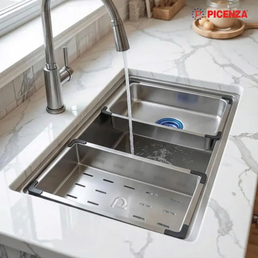 Vì sao chậu rửa bát Picenza được nhiều gia đình quan tâm?