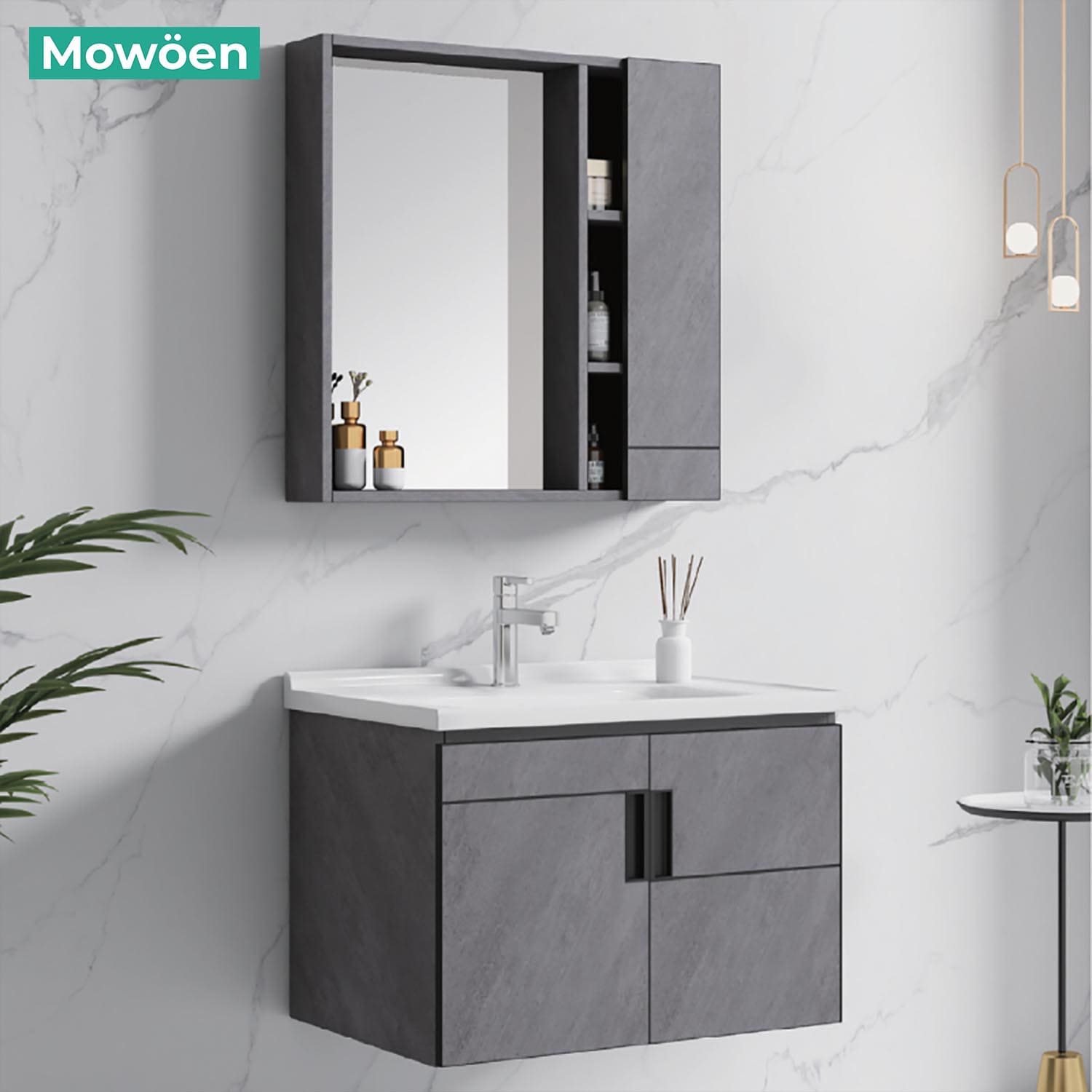 Vì sao nên chọn tủ chậu lavabo Mowoen 