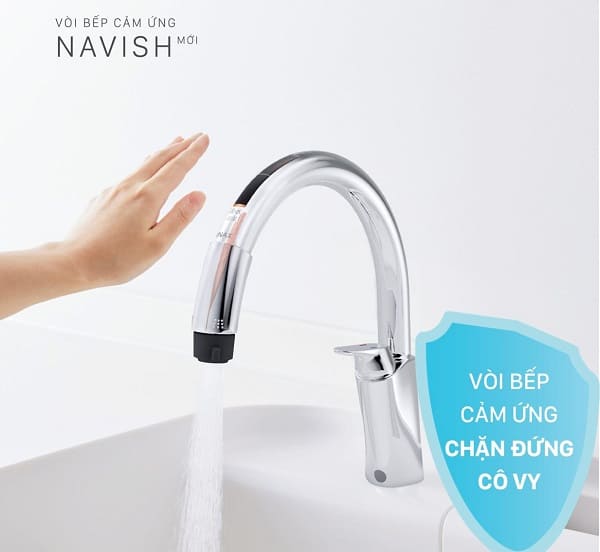 Vòi bếp cảm ứng Inax chính hãng 