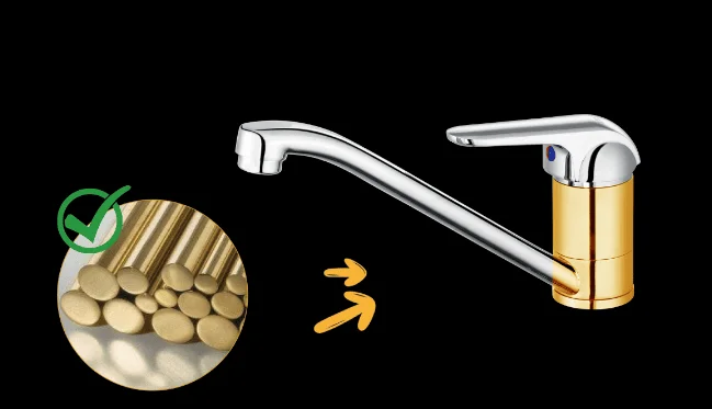 Vòi bếp làm từ đồng thau tuyển chọn