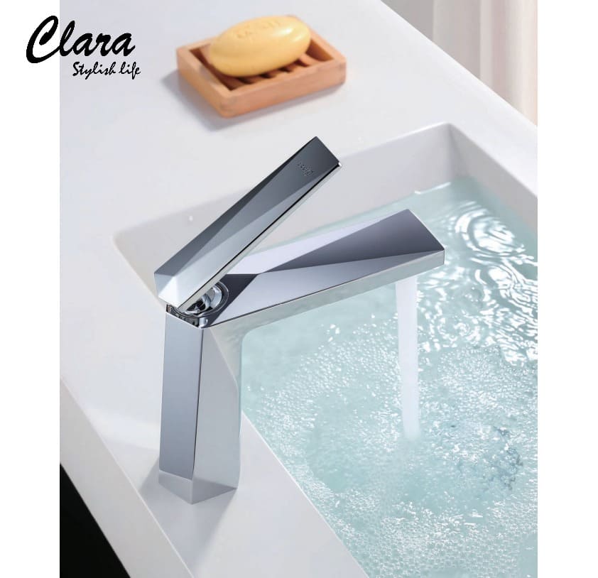 Vòi chậu 1 lỗ nóng lạnh Clara