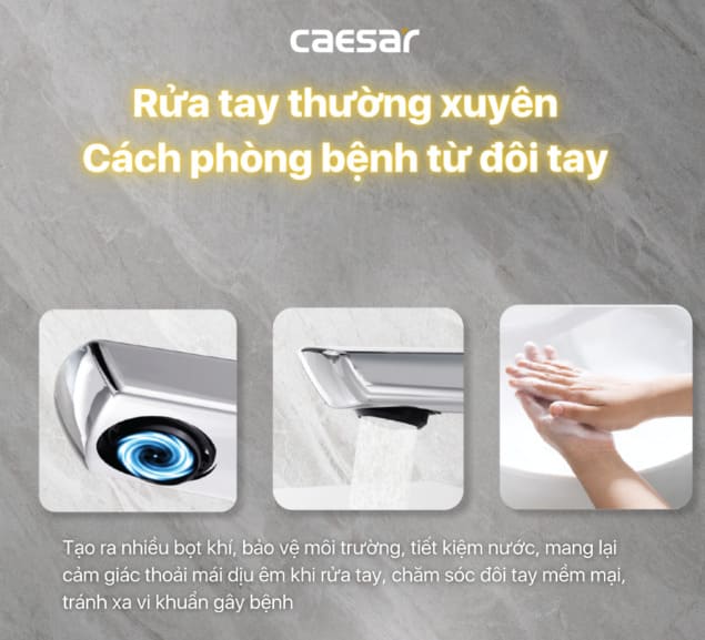 Vòi chậu Caesar B200 Chinh Hãng