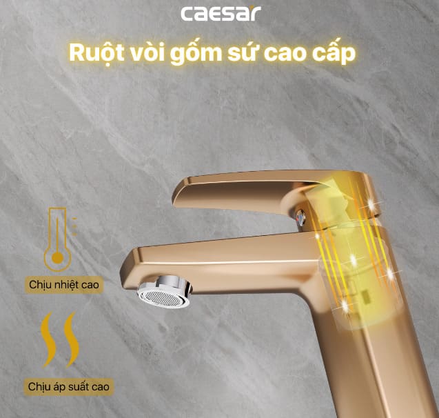 Vòi chậu caesar chất liệu cao cấp