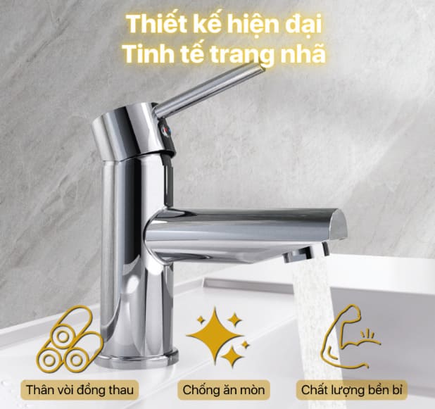 Vòi chậu Caesar chính hãng, giá rẻ