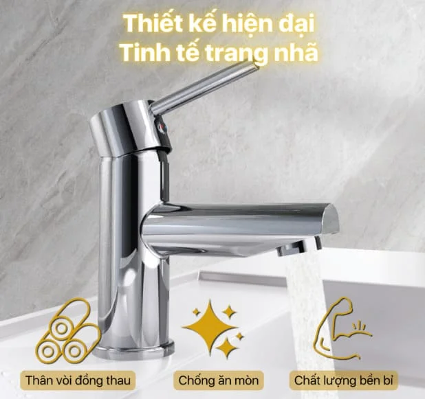 Vòi chậu Caesar chính hãng, giá rẻ