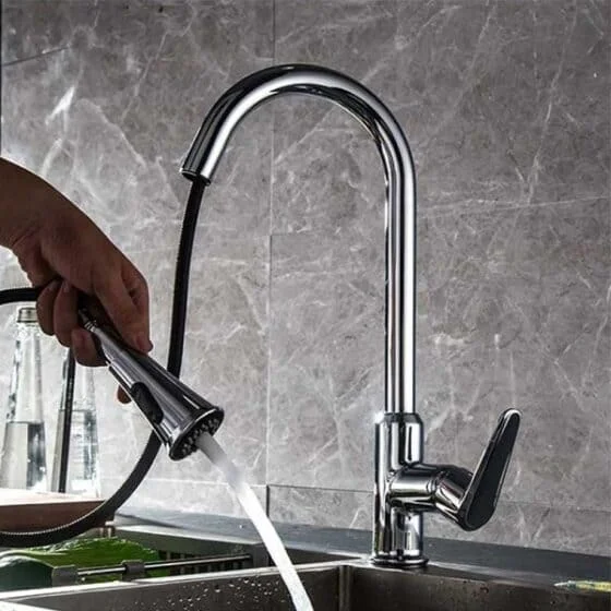 Vòi rửa bát dây rút Miken 