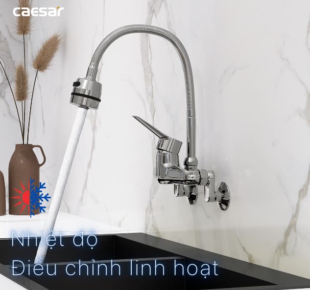 Vòi bếp gắn tường Caesar
