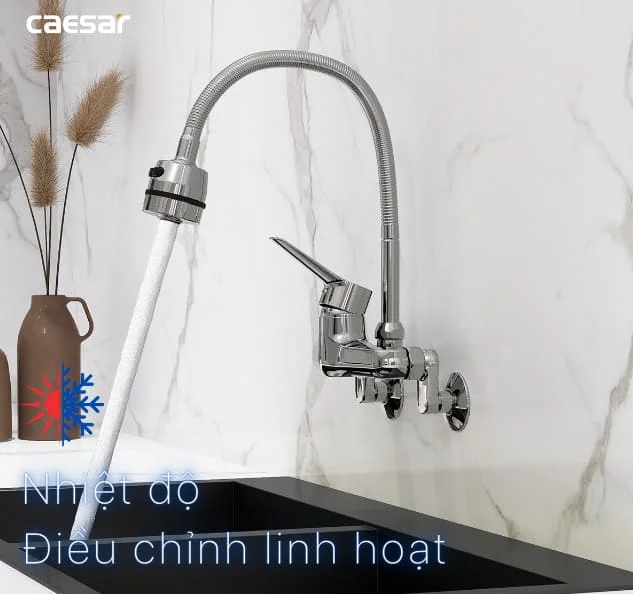 Vòi bếp gắn tường Caesar