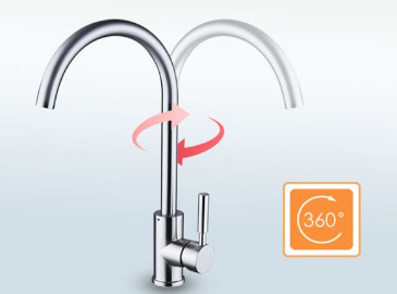 Vòi rửa bát không xoay được