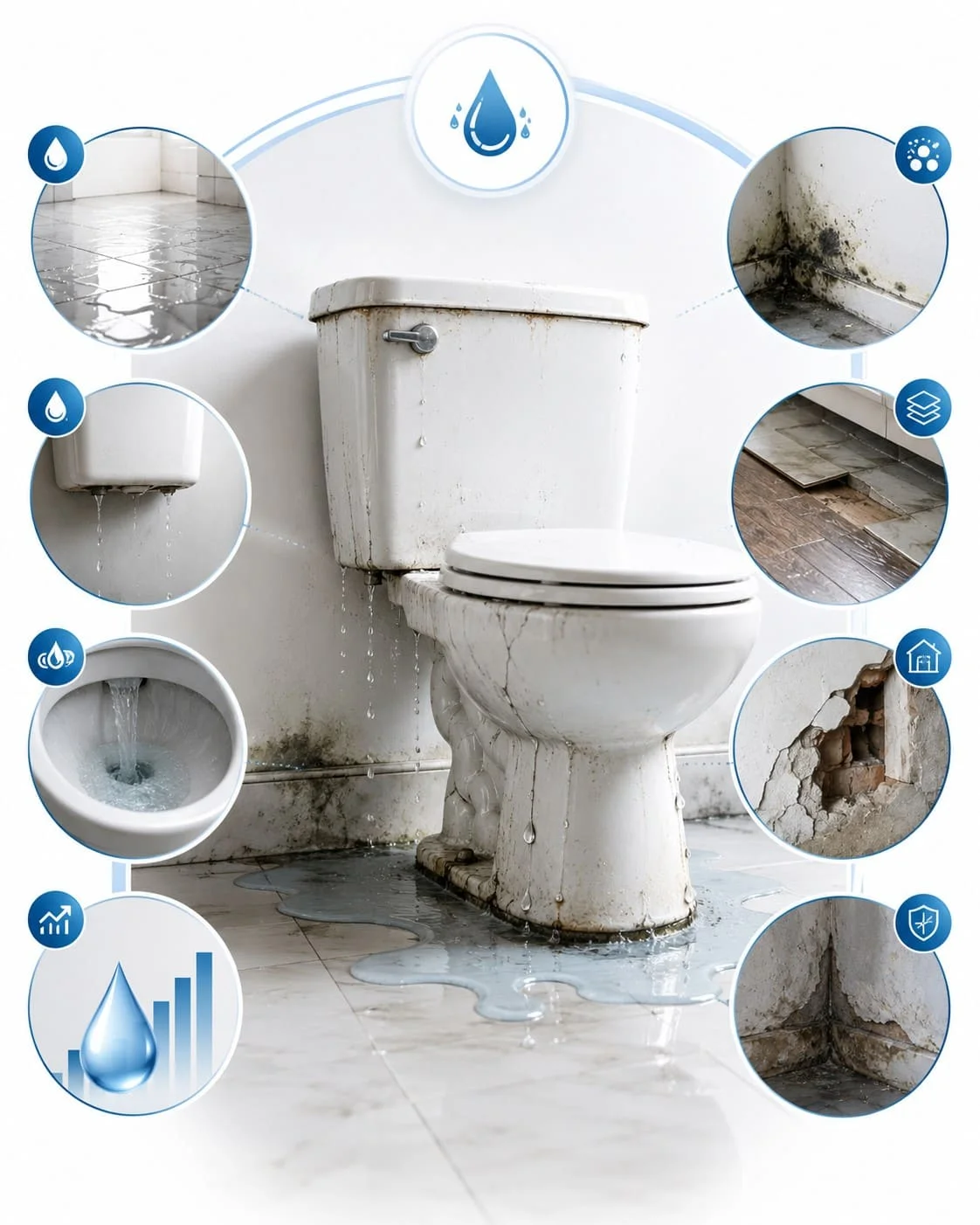 Xuất hiện tình trạng rò rỉ nước